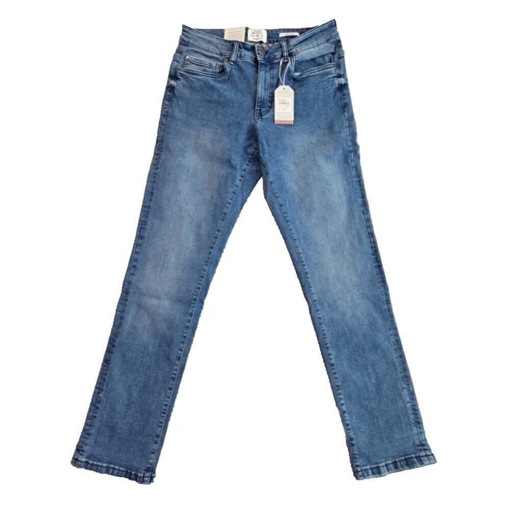 Ben Sherman Jean's Men 31W 34L Straight Stretch Fit Med Blue Denim NWT BS31DB222
